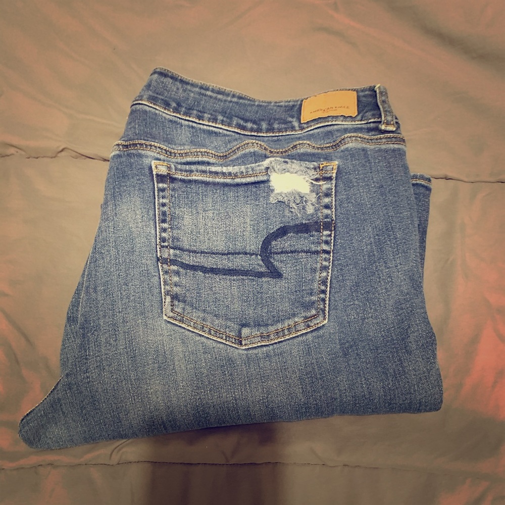AMERICAN EAGLE WOMENS SIZE 18 SHORT ARTIST FLARE